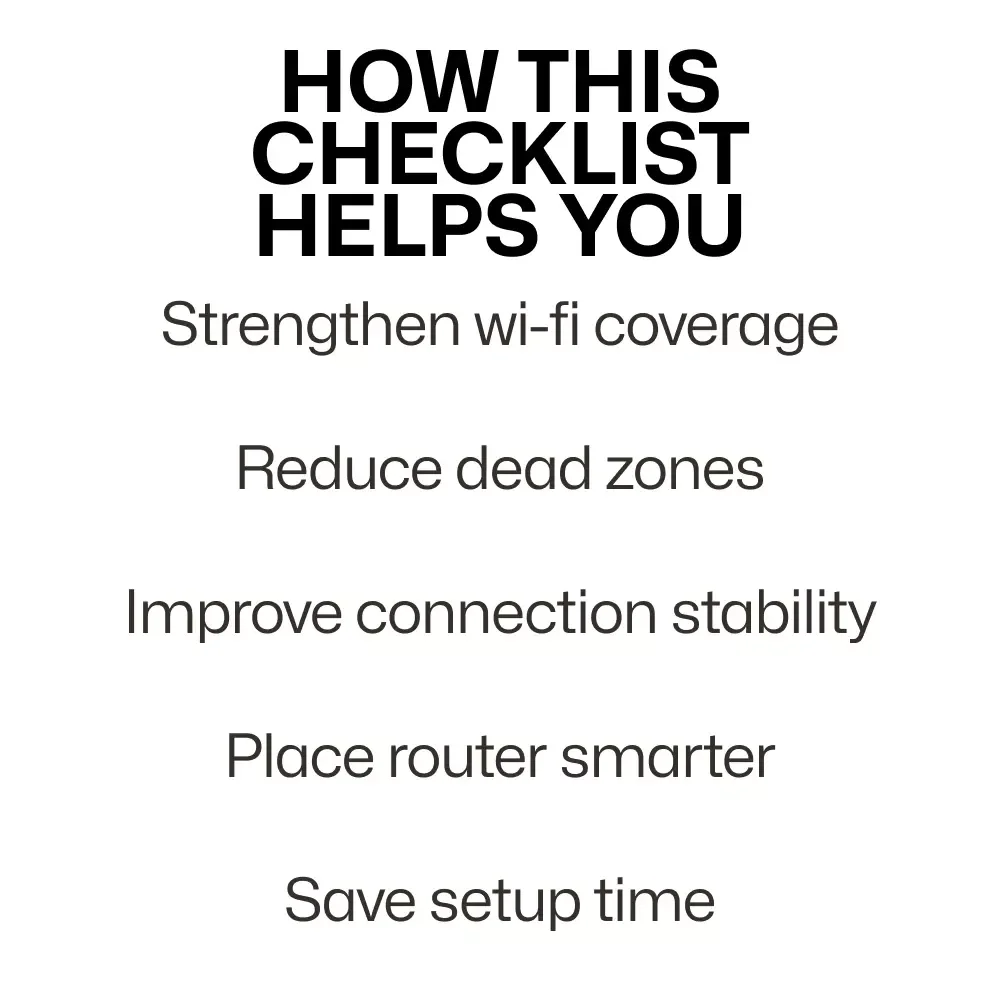 Wi-Fi Wizard: Find Your Signal Sweet Spot | Easy Home Internet Checklist for wifi router placement best spots