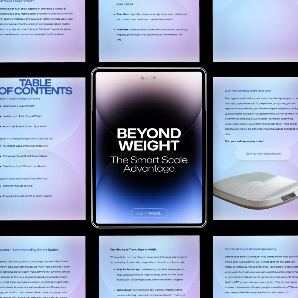 Beyond Weight: The Smart Scale Advantage – How to Choose a Smart Scale for Health and Fitness Tracking