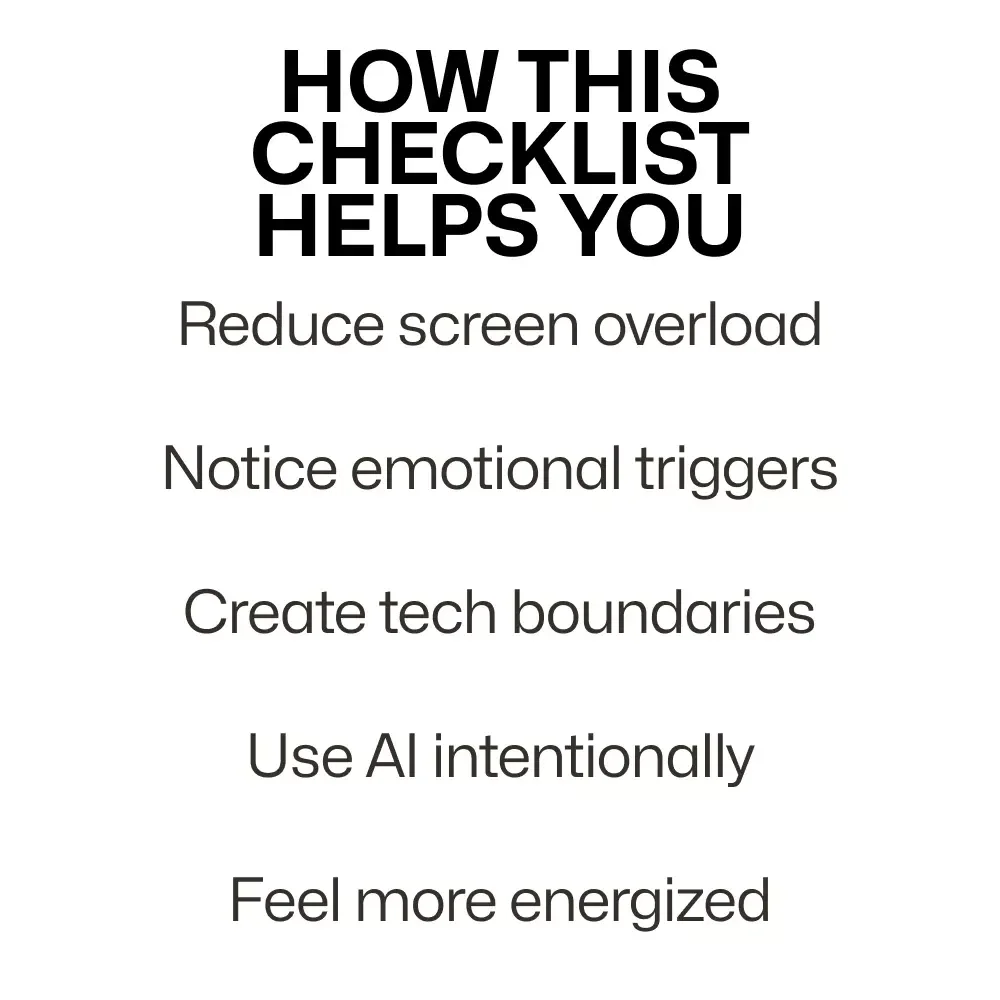Gadget Relationship Self-Check – Digital Checklist for Mindful Tech Use | relationships with gadgets self check