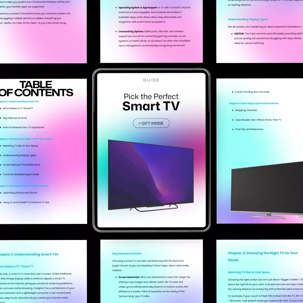 Pick the Perfect Smart TV: Your Ultimate Guide to Choosing the Right Smart TV for Your Home