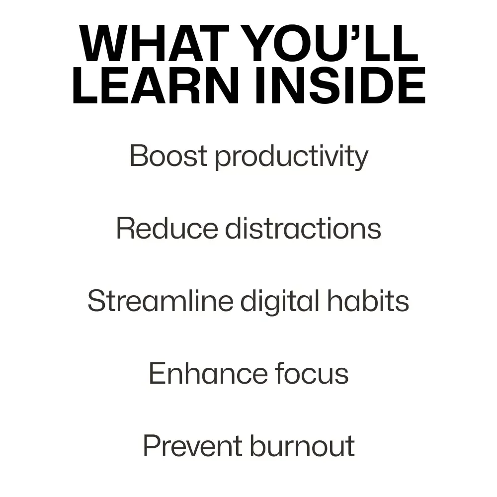 Digital Minimalism Basics - Reclaim Focus: The Ultimate eBook Guide to Declutter Your Digital Life