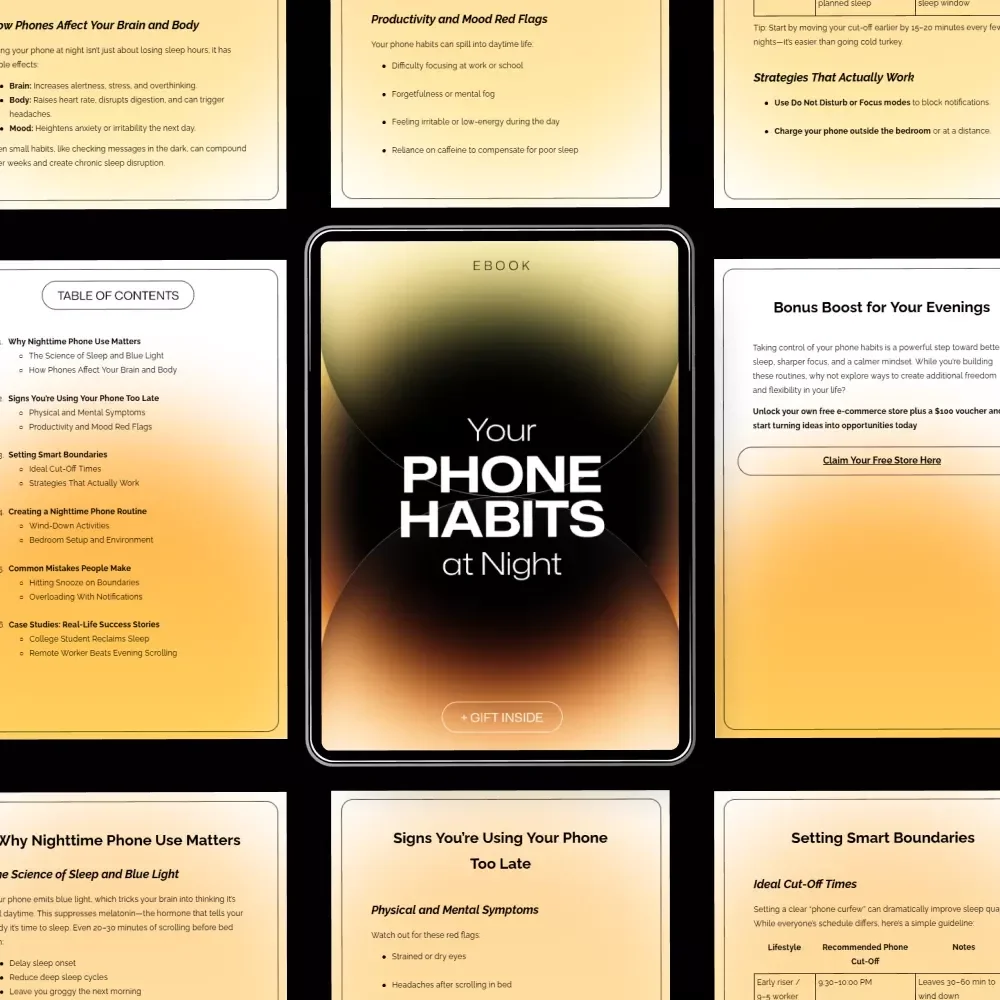 Your Phone Habits at Night: The Ultimate Guide to Better Sleep, Focus, and Productivity