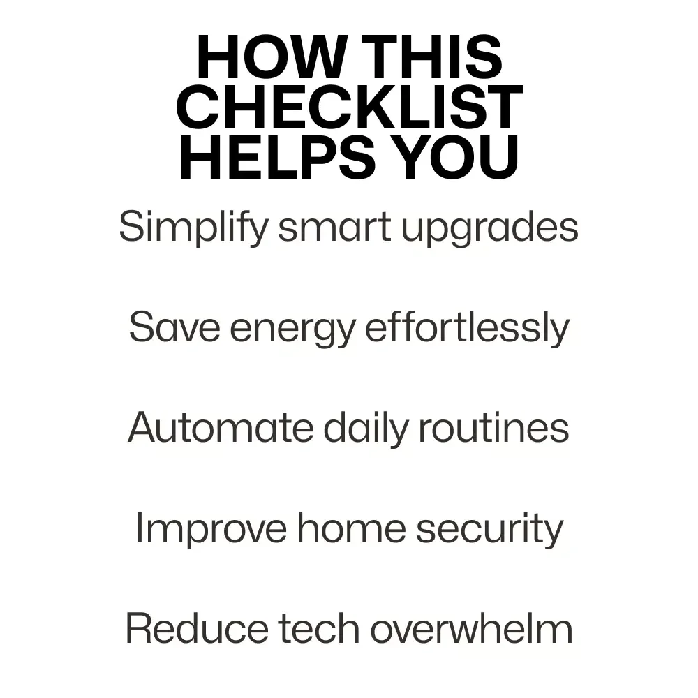 Must-Try Smart Device Ideas Checklist | Smart Home Device Ideas Digital Download for Easy Home Automation