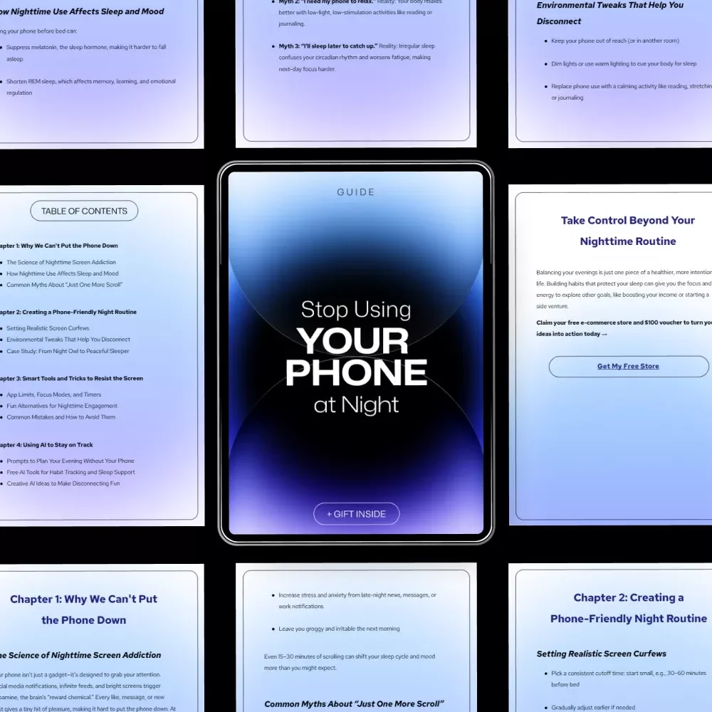 Stop Using Your Phone at Night: A Step-by-Step Guide to Prevent Smartphone Overuse and Sleep Disruptions