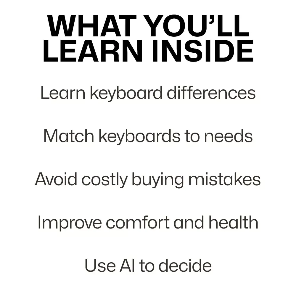 Keys That Click: Choosing Your Perfect Keyboard – A Practical Guide on how to choose a keyboard for Typing, Gaming & Work