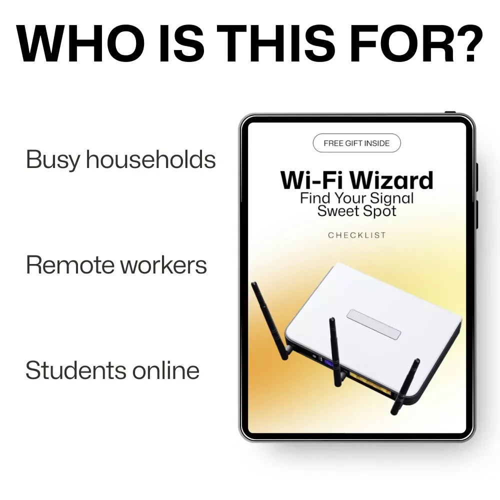 Wi-Fi Wizard: Find Your Signal Sweet Spot | Easy Home Internet Checklist for wifi router placement best spots