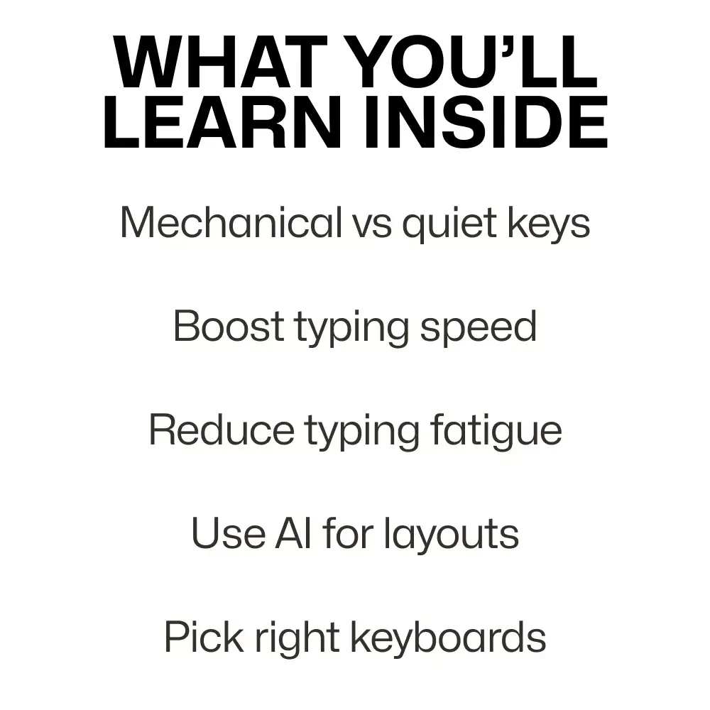 Type Confidently: Mechanical vs Quiet Keys – Ultimate Guide to Keyboard Mechanical vs Quiet Keys for Typing, Productivity, and Custom Setup