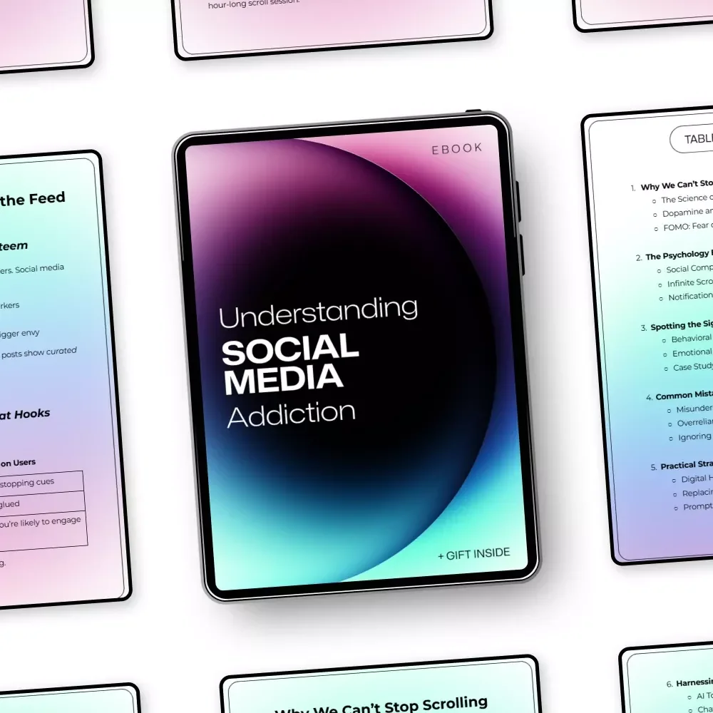 Understanding Social Media Addiction | Digital Guide & eBook on Scrolling, Dopamine, FOMO, and Digital Balance | Instant Download