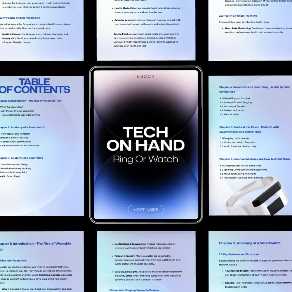 Tech on Hand: Ring or Watch – Smartwatch vs Smart Ring Guide eBook