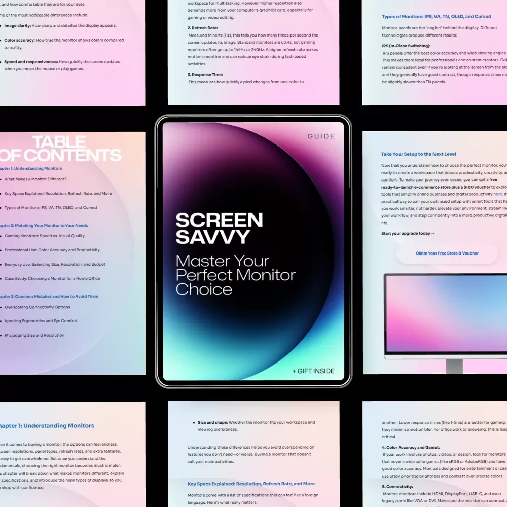 Screen Savvy: Master Your Perfect Monitor Choice | How to Choose a Monitor Guide for Gaming, Work & Everyday Use