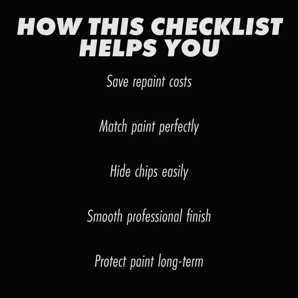 Touch-Up Paint Pen Mastery – Checklist for How to Use a Touch Up Paint Pen Correctly | DIY Car Scratch Repair Guide
