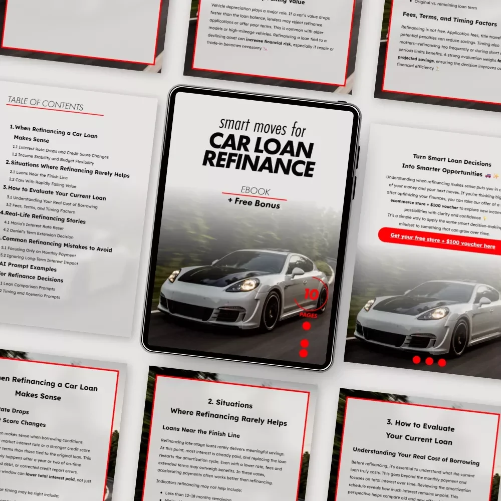 Smart Moves for Car Loan Refinance – A Practical eBook Guide on car loan refinance when it makes sense for Lower Payments, Smarter Terms, and Real-Life Money Decisions