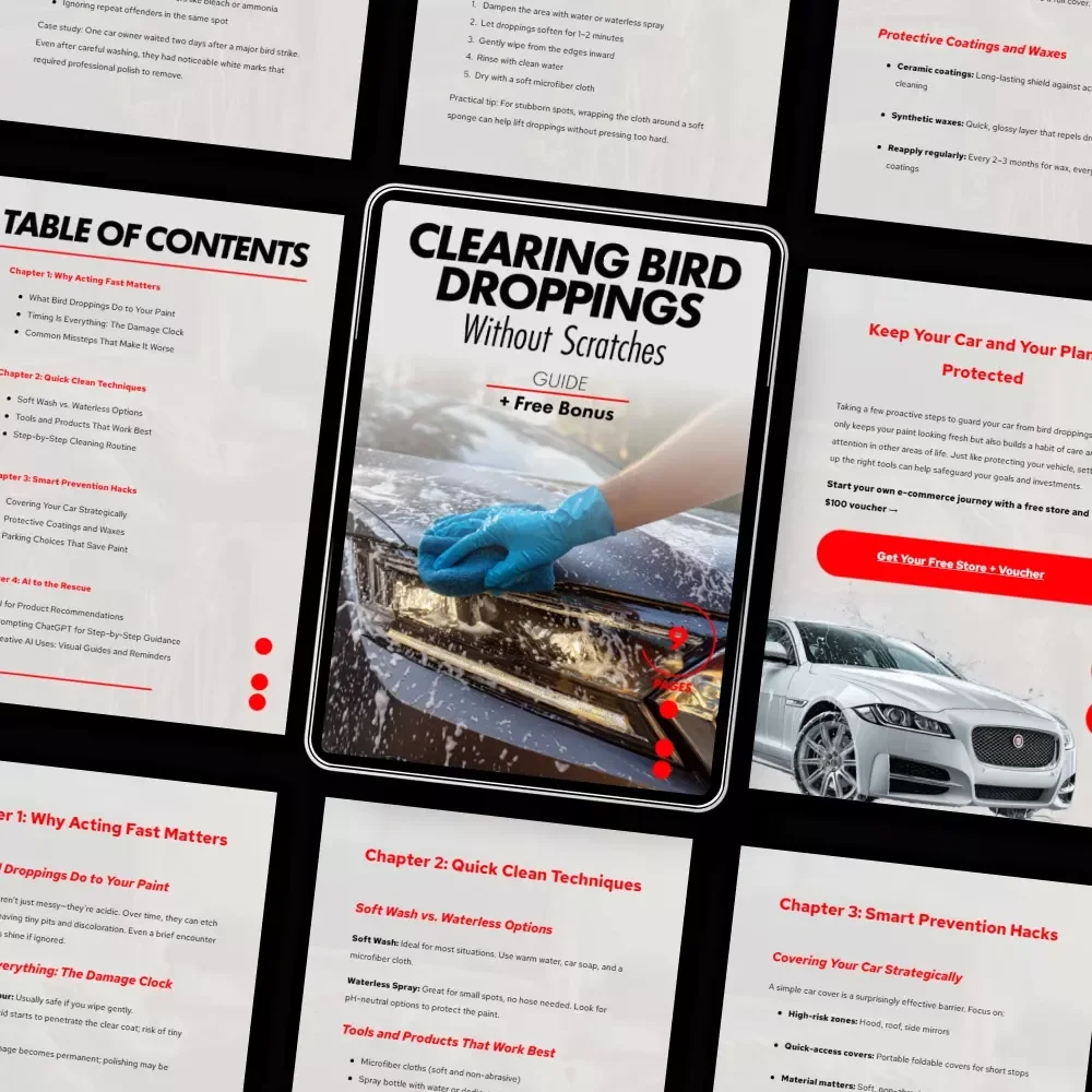 Clearing Bird Droppings Without Scratches – A Smart Car Care Guide on how to remove bird droppings from car paint | Easy Paint-Safe Cleaning & Prevention