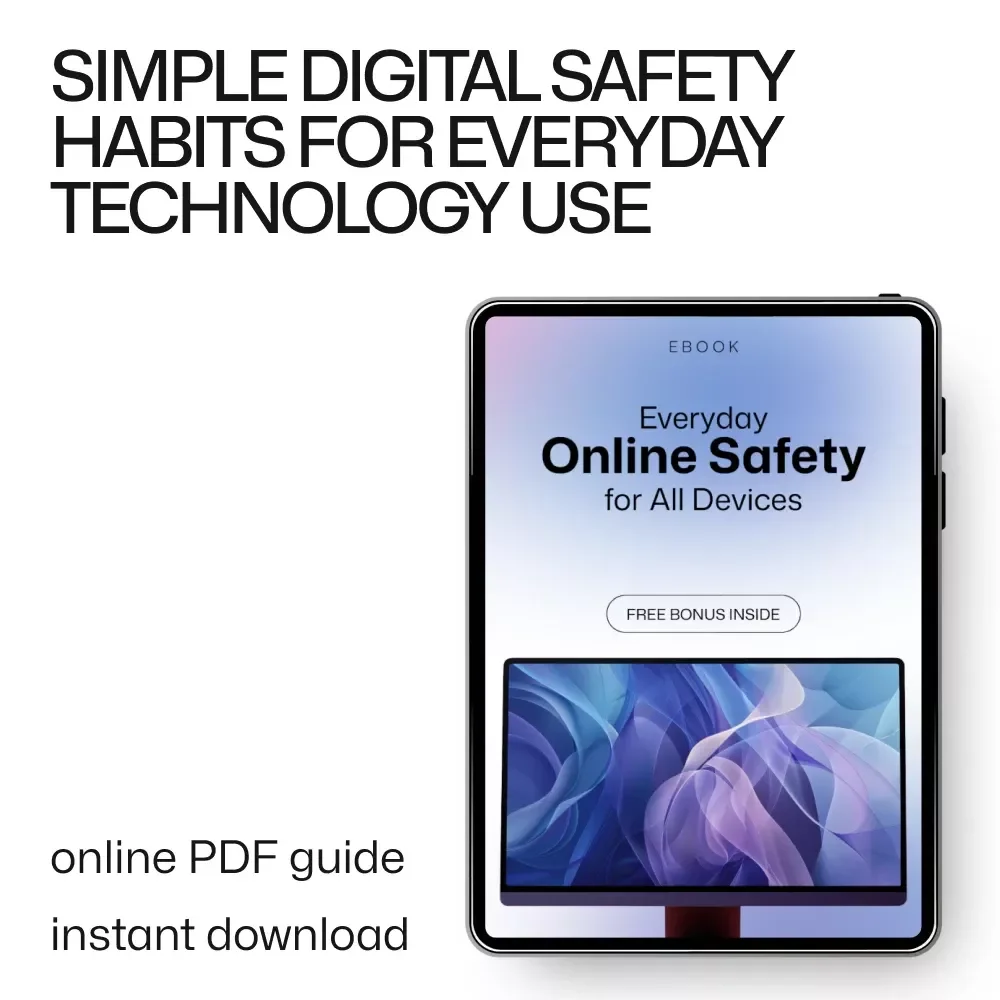 Everyday Online Safety for All Devices – Digital Security Guide, Cyber Safety eBook, Online Privacy Checklist, Family Internet Safety Download