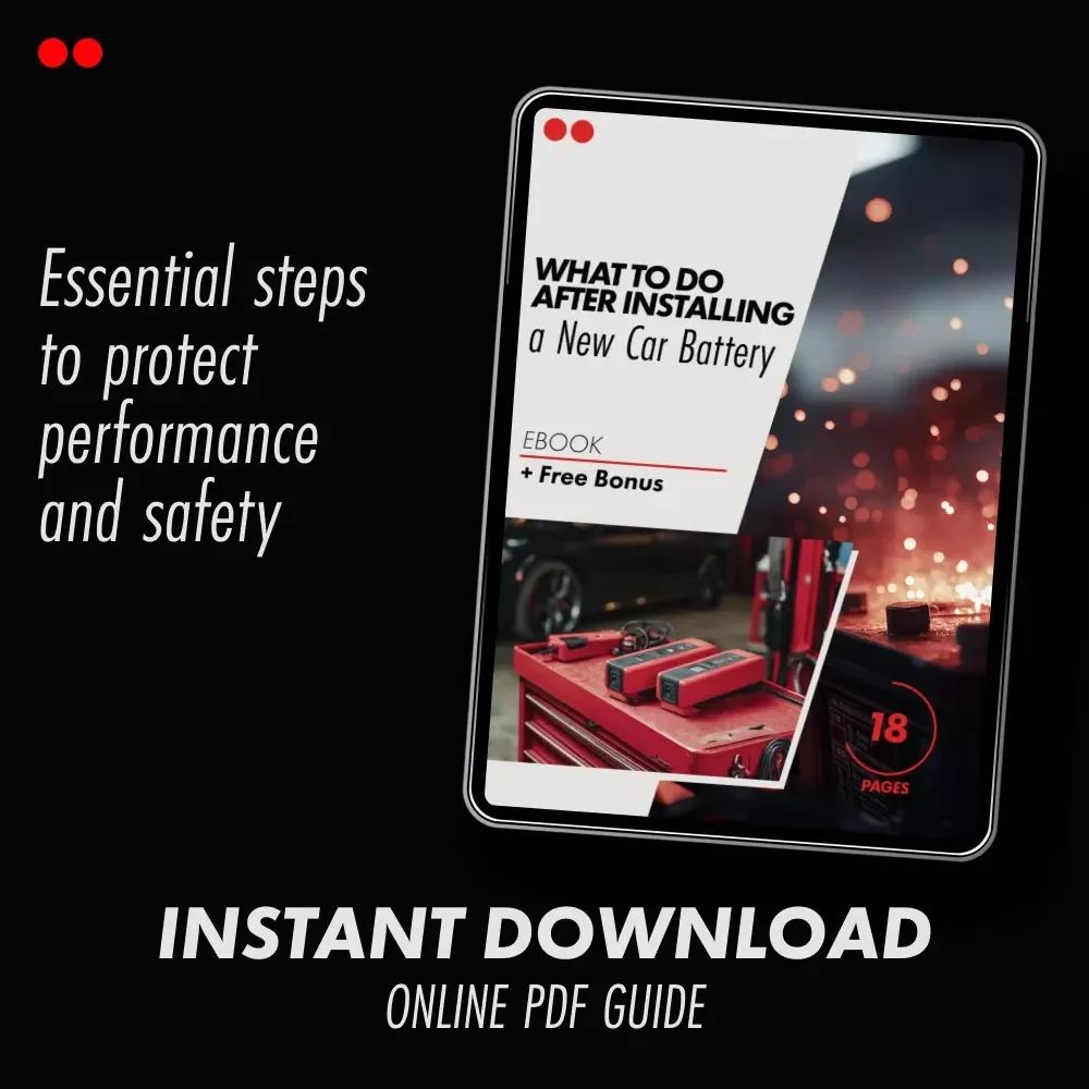 What to Do After Installing a New Car Battery | Complete Step-by-Step eBook Guide for Safe Starts, System Resets & Long-Term Battery Care