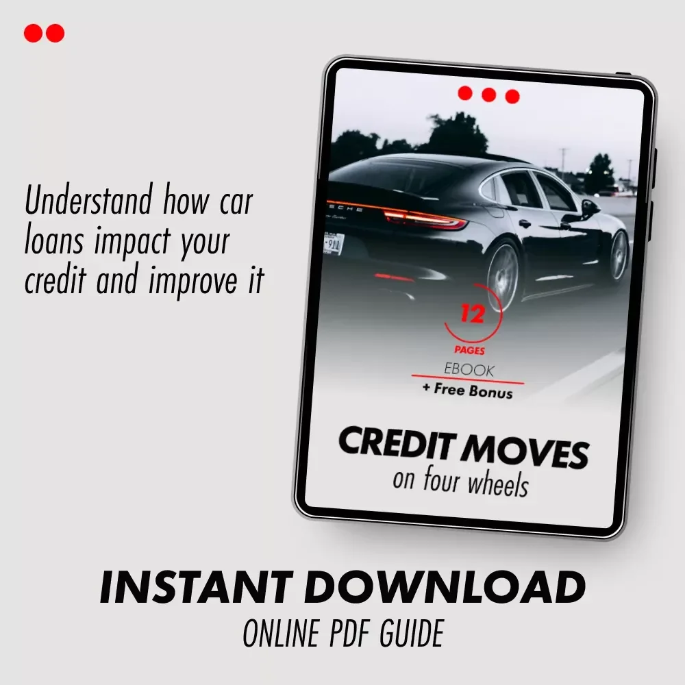 Credit Moves on Four Wheels – Smart Guide to How a Car Loan Affects Your Credit Score | Digital eBook Download for Better Financial Decisions