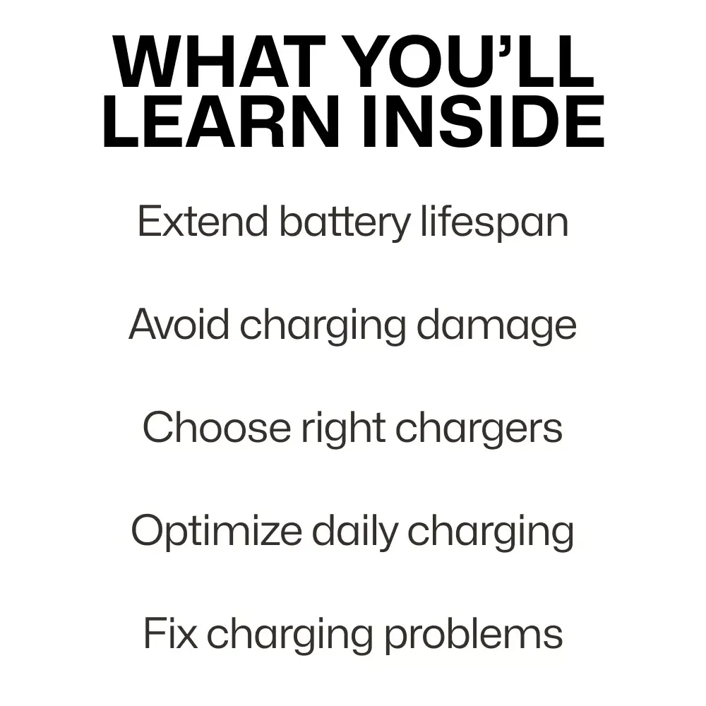 Mastering Safe Charging Habits for Your Devices | Practical eBook Guide to Battery Health, Smart Charging, and Long-Lasting Tech Care