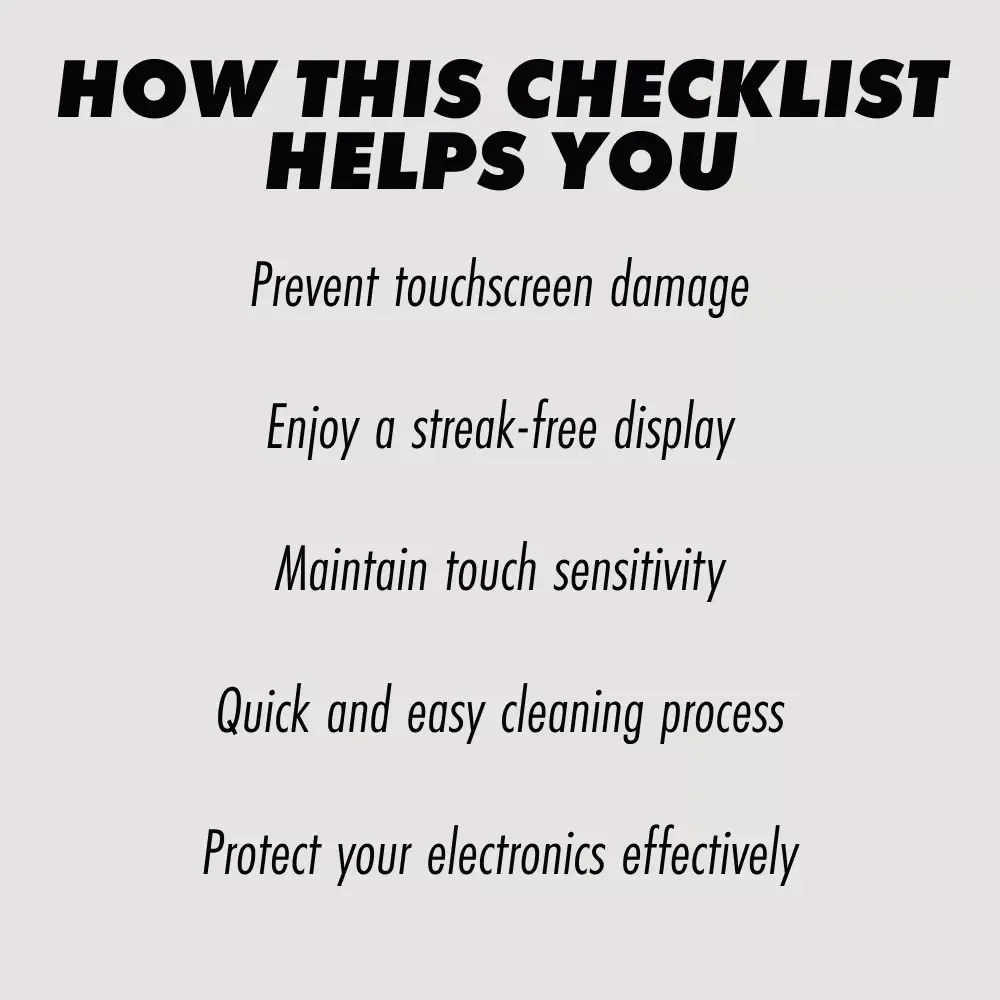 The Safe & Smart Car Touchscreen Cleaning Checklist – A Step-by-Step Guide to Safely Clean Your Car's Touchscreen