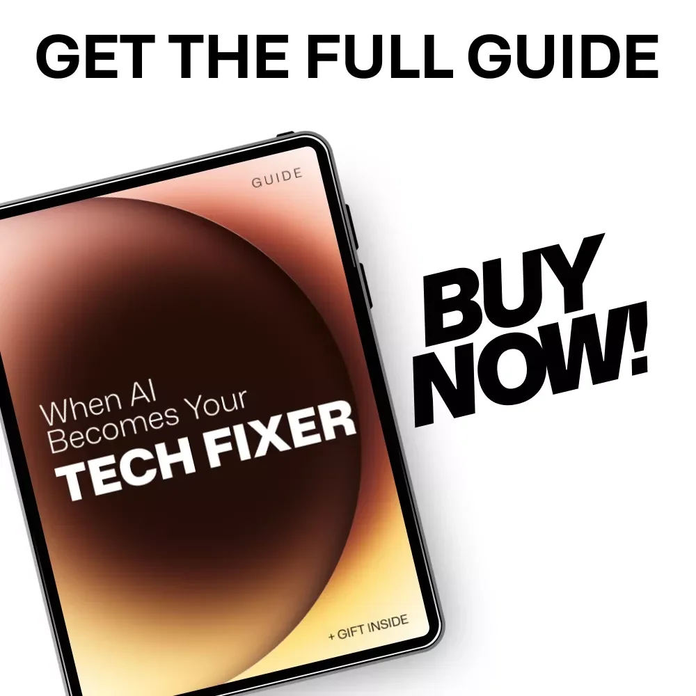 When AI Becomes Your Tech Fixer – Smart Guide to AI Troubleshooting Common Tech Problems | Digital Download