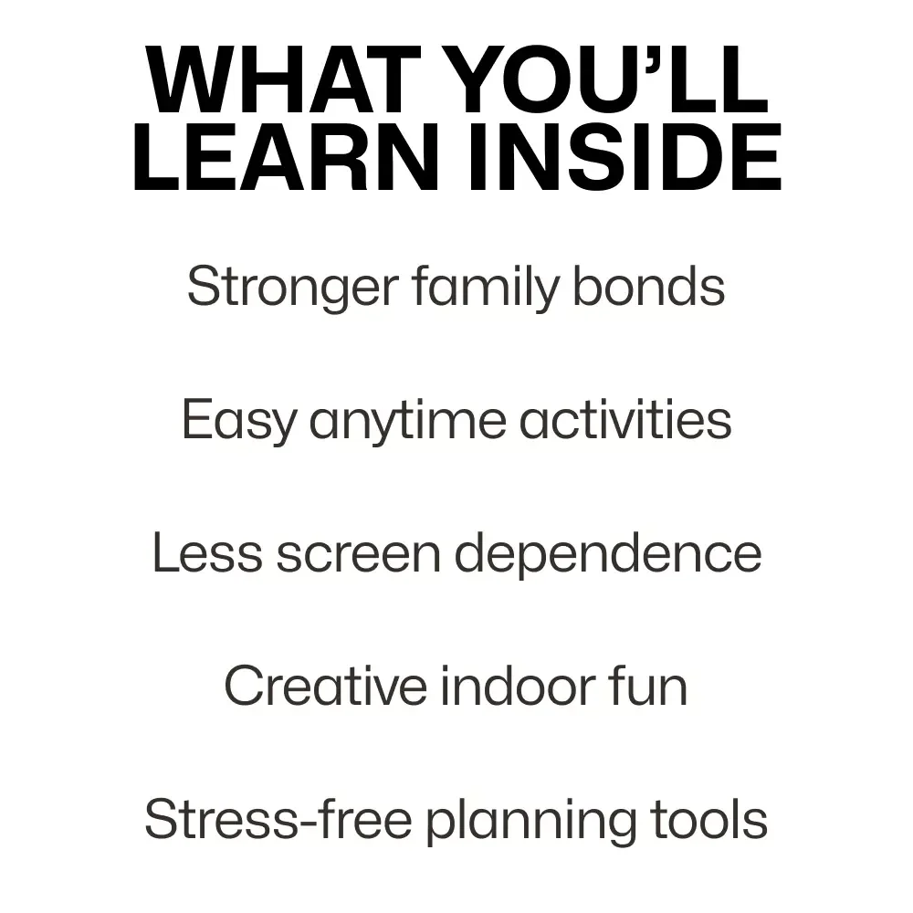 Fun Ideas for Screen-Free Family Time – Practical Guide with Screen Free Family Time Ideas for Kids, Parents & Busy Families