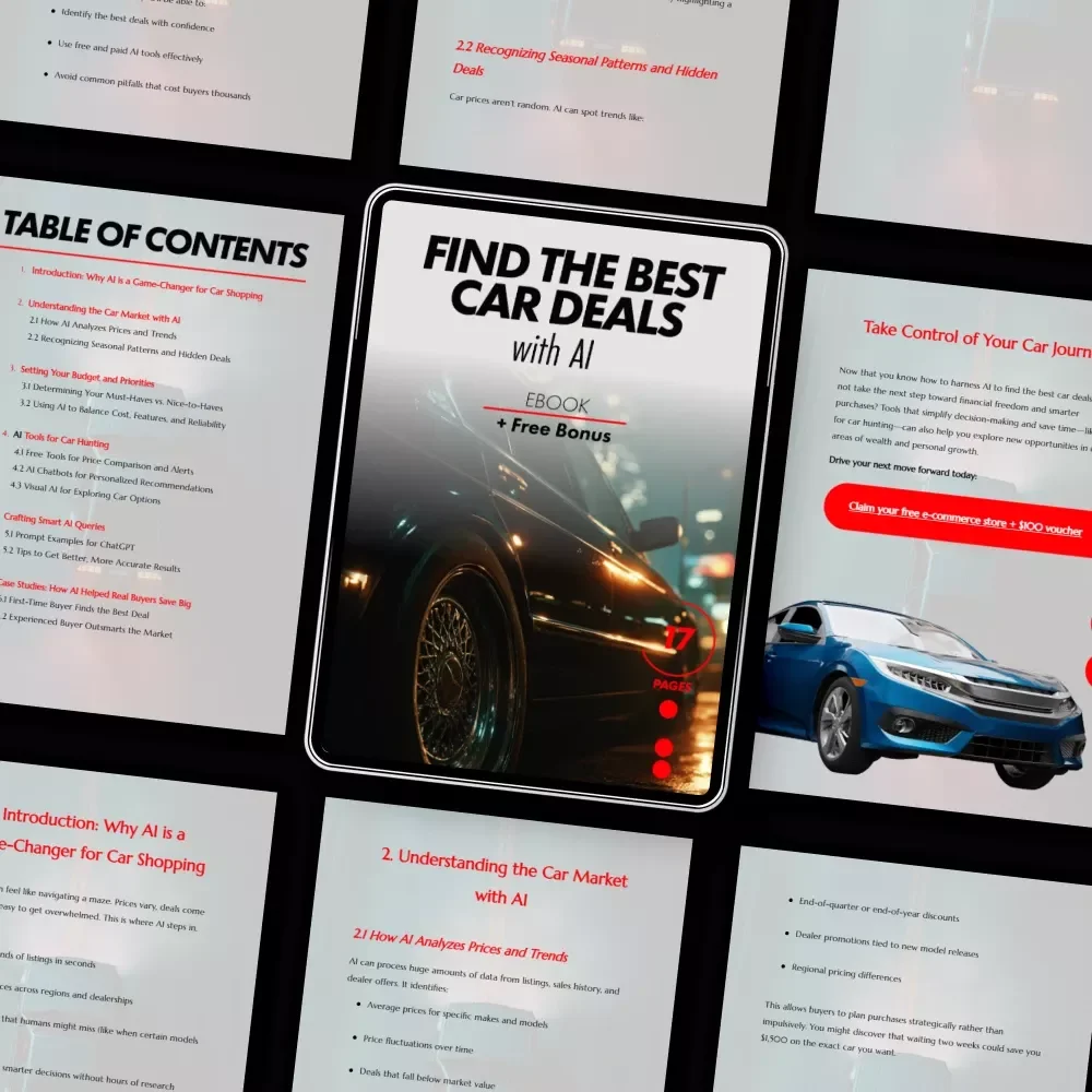 Find the Best Car Deals with AI: The Ultimate eBook for Smart Car Buyers
