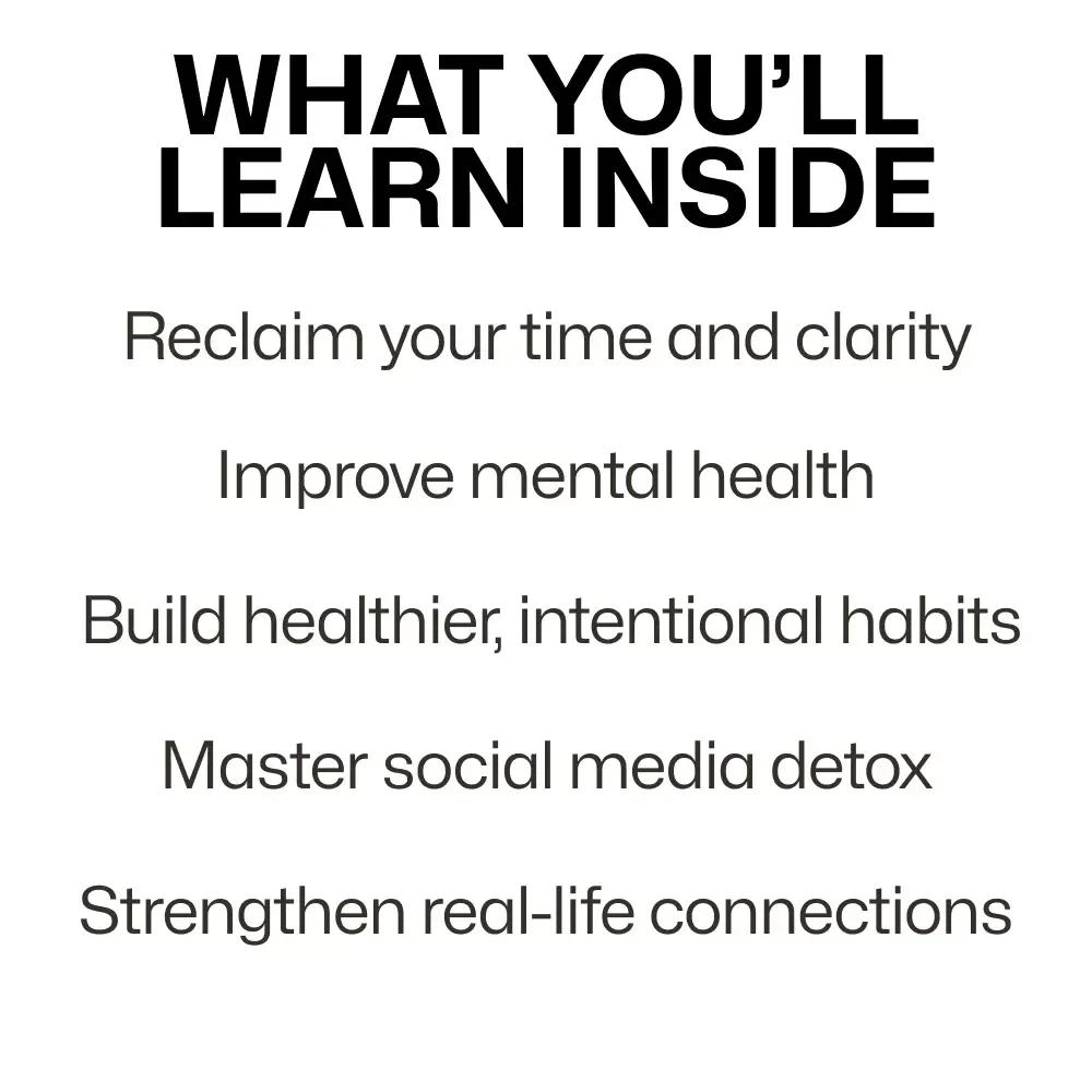 Disconnect to Reclaim: A Practical Guide to Quitting Social Media - Digital Download for Mental Clarity and Focus