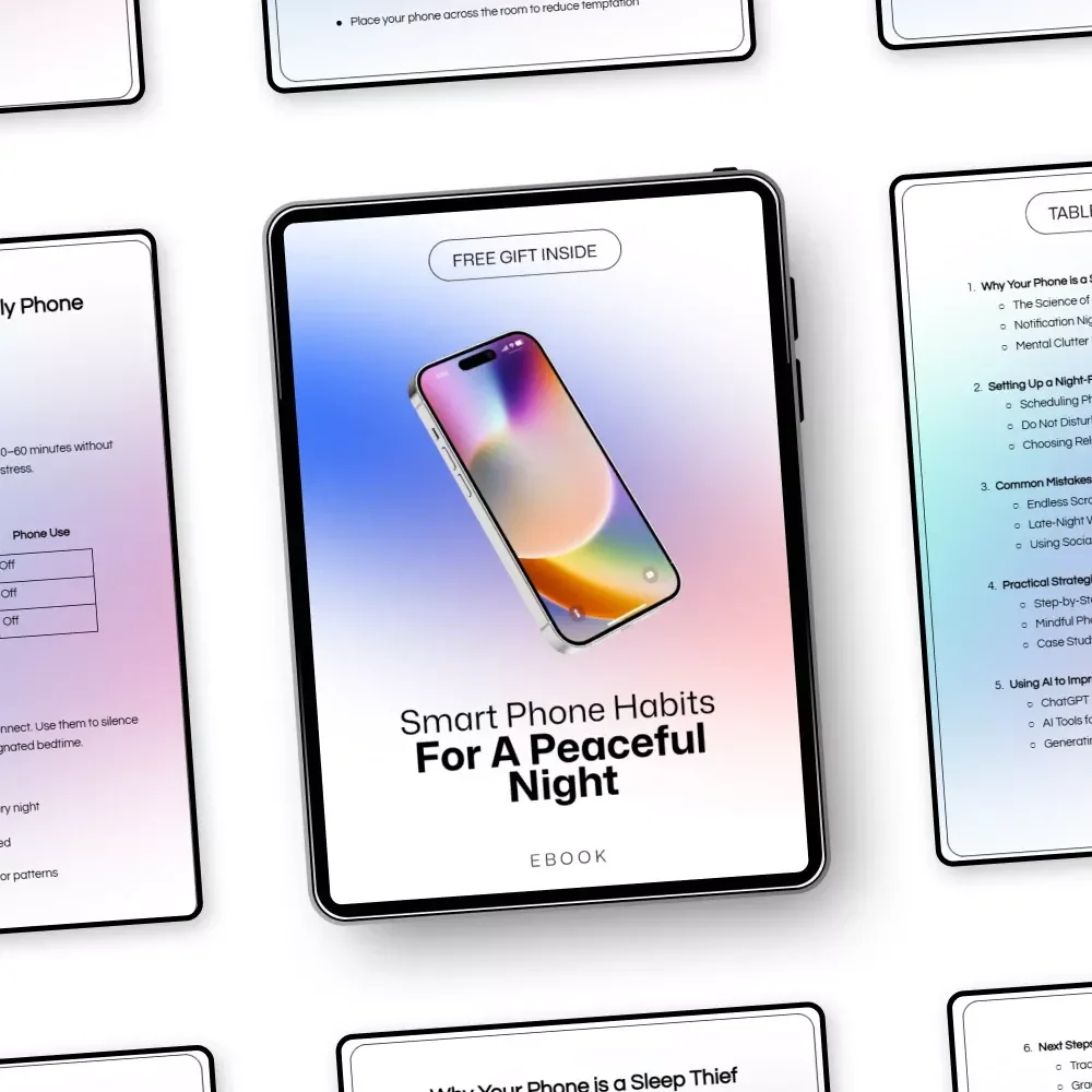 Smart Phone Habits for a Peaceful Night – Digital Sleep Guide, Phone Detox Routine, Better Sleep eBook, Nighttime Phone Checklist, Mindful Tech Habits Download