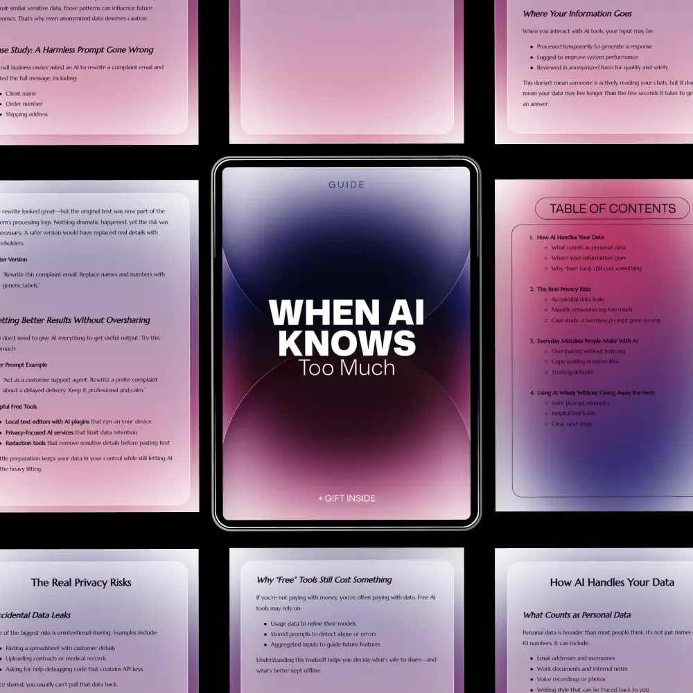 When AI Knows Too Much – A Simple, Practical Guide to AI Privacy Risks Explained Simply for Everyday Users