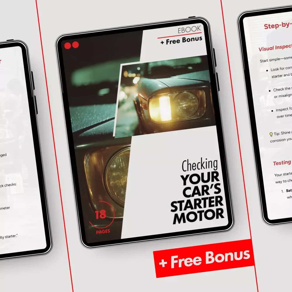 Checking Your Car’s Starter Motor | How to Check Your Car's Starter Motor eBook for DIY Car Diagnostics & Easy Troubleshooting Guide