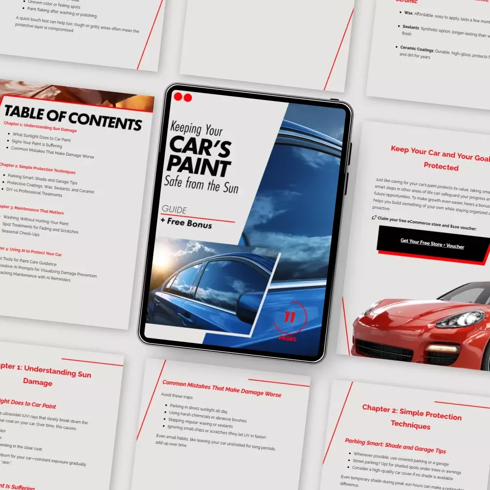 Keeping Your Car’s Paint Safe from the Sun – Ultimate Car Care Guide | how to protect your car's paint from sun damage, UV Protection Tips, Smart Maintenance Checklist