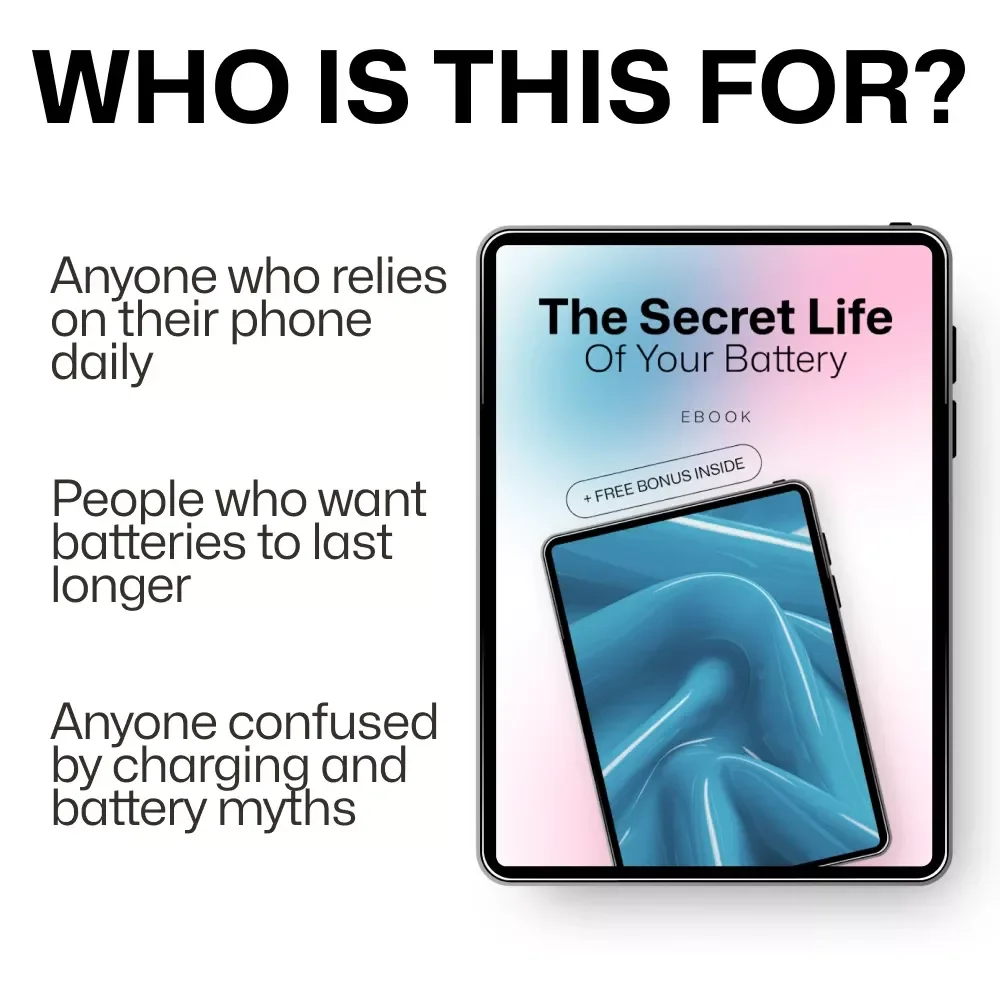 The Secret Life of Your Battery | Battery Health Guide, Charging Myths Explained, Smartphone Battery Care eBook, Digital Download