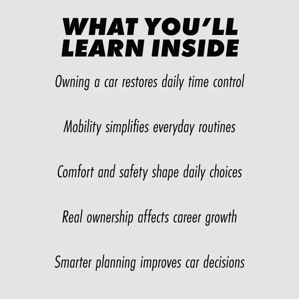 Why Owning a Car Changes Everyday Life – A Practical Guide to the Benefits of Owning a Car, Everyday Freedom, Comfort & Smarter Mobility Decisions
