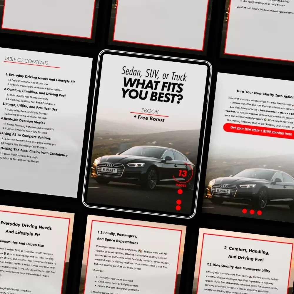 Sedan, SUV, Or Truck, What Fits You Best? – The Ultimate Guide to Choosing Your Perfect Vehicle