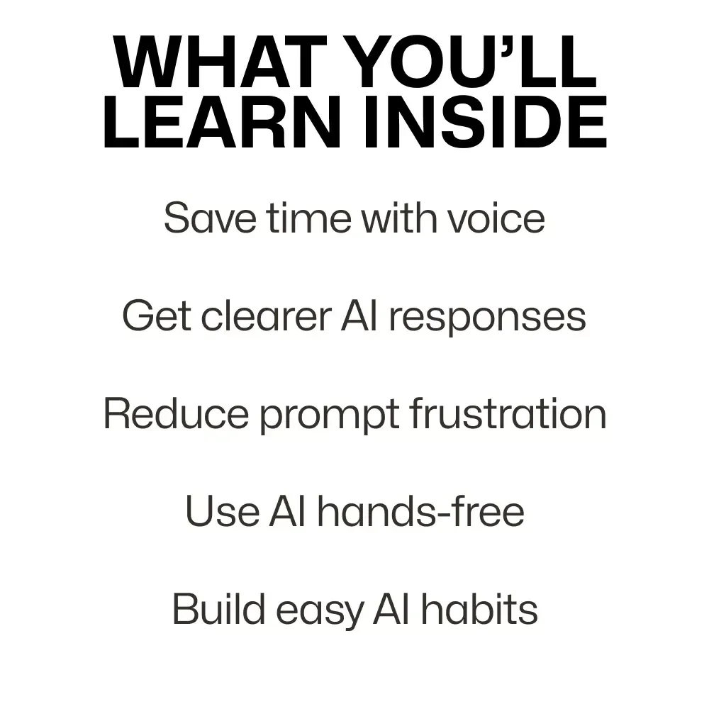 Talking to AI Without Thinking Too Hard – Voice Commands Guide for Beginners, Simple AI Prompts eBook, Hands-Free Productivity & Everyday AI Checklist