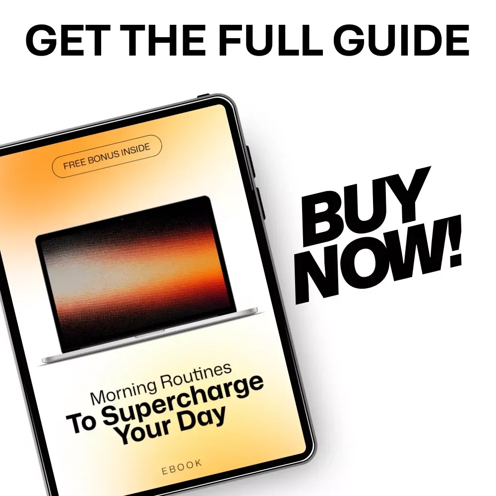 Morning Routines to Supercharge Your Day – Digital Morning Routine Guide, Productivity eBook, Smart Digital Habits Checklist, Focus & Motivation Planner