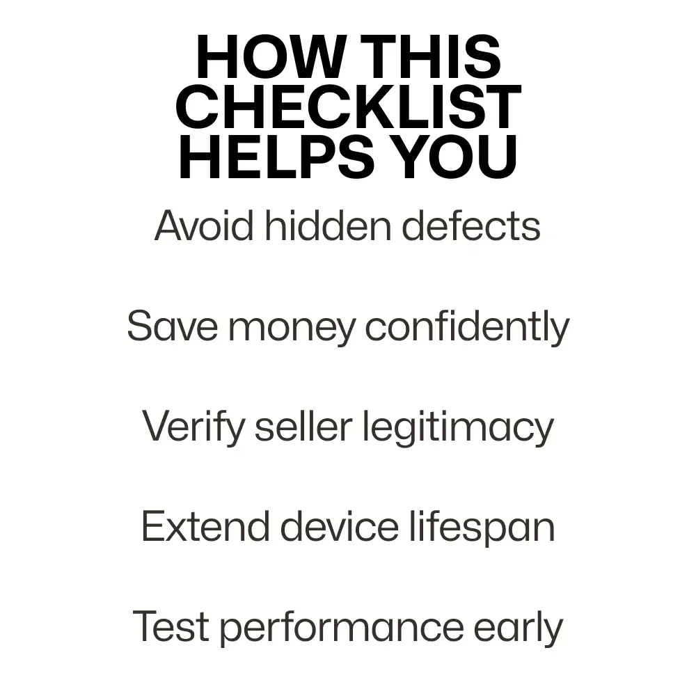 Refurbished Tech Survival Checklist – Smart Buyer’s Digital Checklist for Avoiding Costly Mistakes | Refurbished Tech Risks Checklist