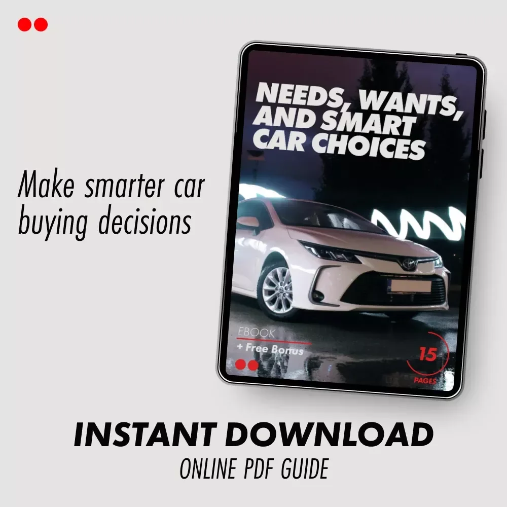 Needs, Wants, and Smart Car Choices | Practical Guide to Needs vs Wants in a Car | Confident Car Buying eBook