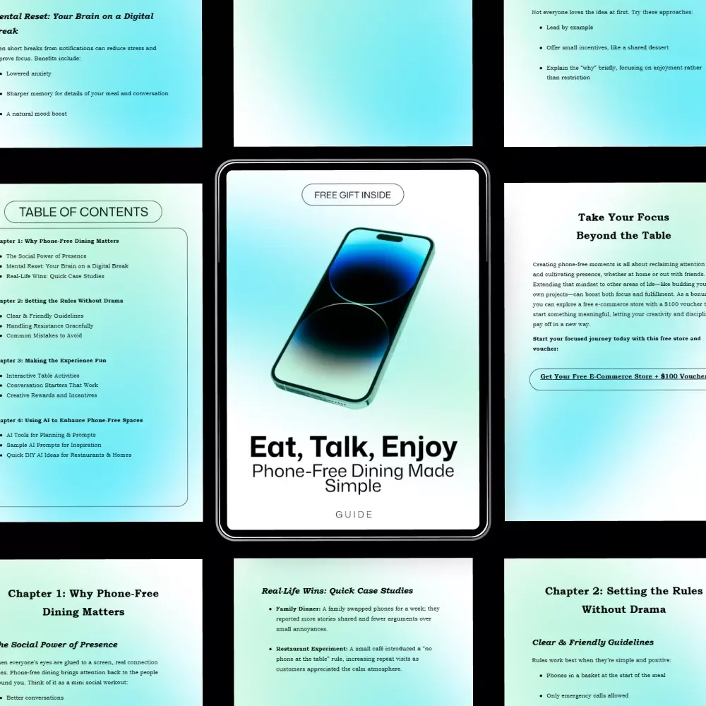 Eat, Talk, Enjoy: Phone-Free Dining Made Simple | Practical Guide to Phone Free Dining Area Rules for Homes & Restaurants