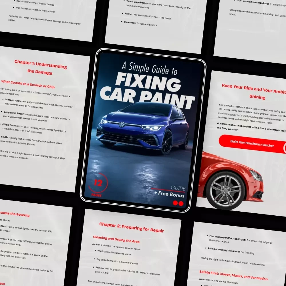 A Simple Guide to Fixing Car Paint – Digital Repair Guide for Beginners | Learn how to fix a small scratch or chip in car paint at Home