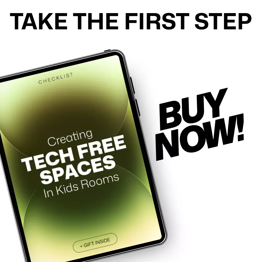 Creating Tech Free Spaces in Kids Rooms | Printable Checklist for Tech Free Zones for Kids Rooms, Screen-Free Bedroom Guide for Parents