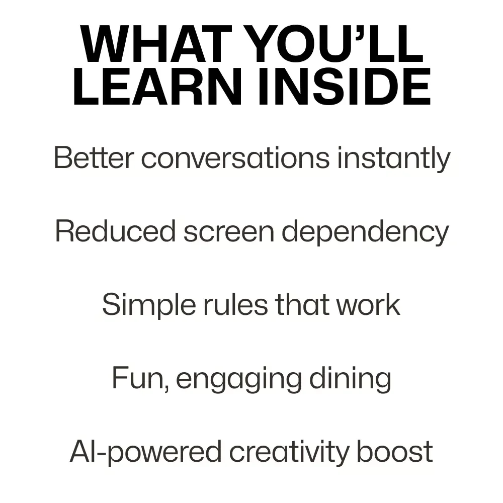 Eat, Talk, Enjoy: Phone-Free Dining Made Simple | Practical Guide to Phone Free Dining Area Rules for Homes & Restaurants