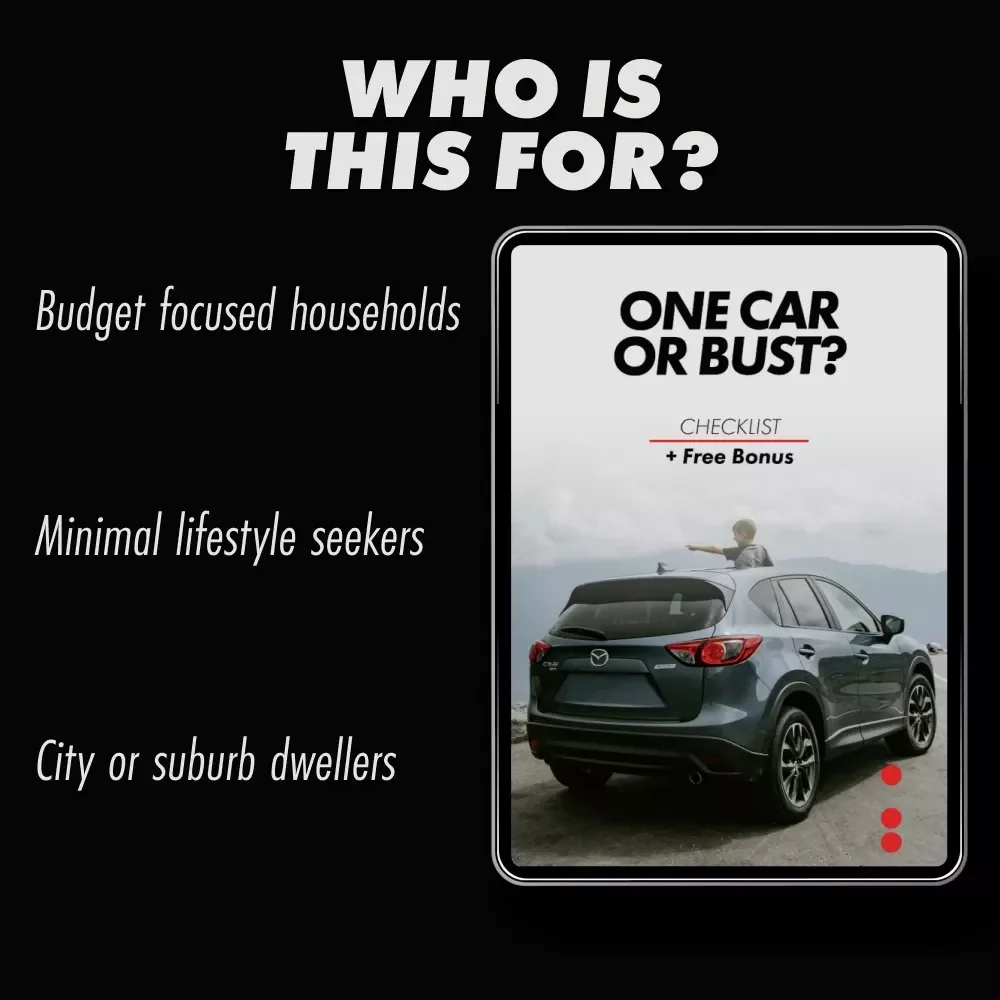 One Car or Bust? | Family Car Sharing Checklist | Is One Car Enough for a Family?