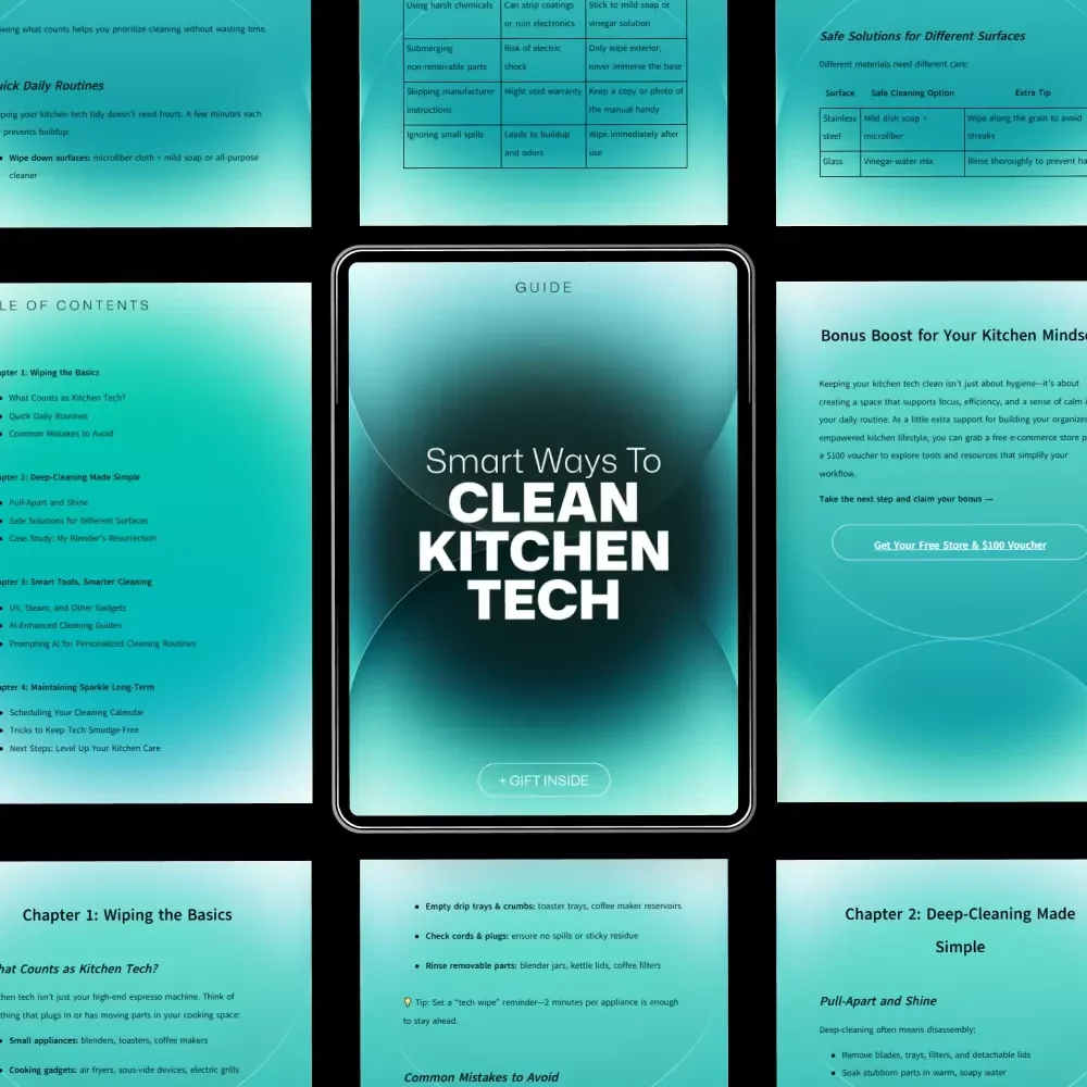 Smart Ways to Clean Kitchen Tech - Expert Cleaning Tips for Your Kitchen Gadgets