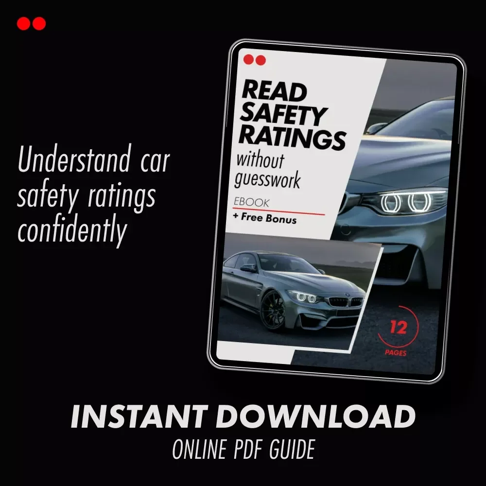 Read Safety Ratings Without Guesswork – Ebook Guide on Car Safety Ratings & How to Understand Them for Smarter Vehicle Choices