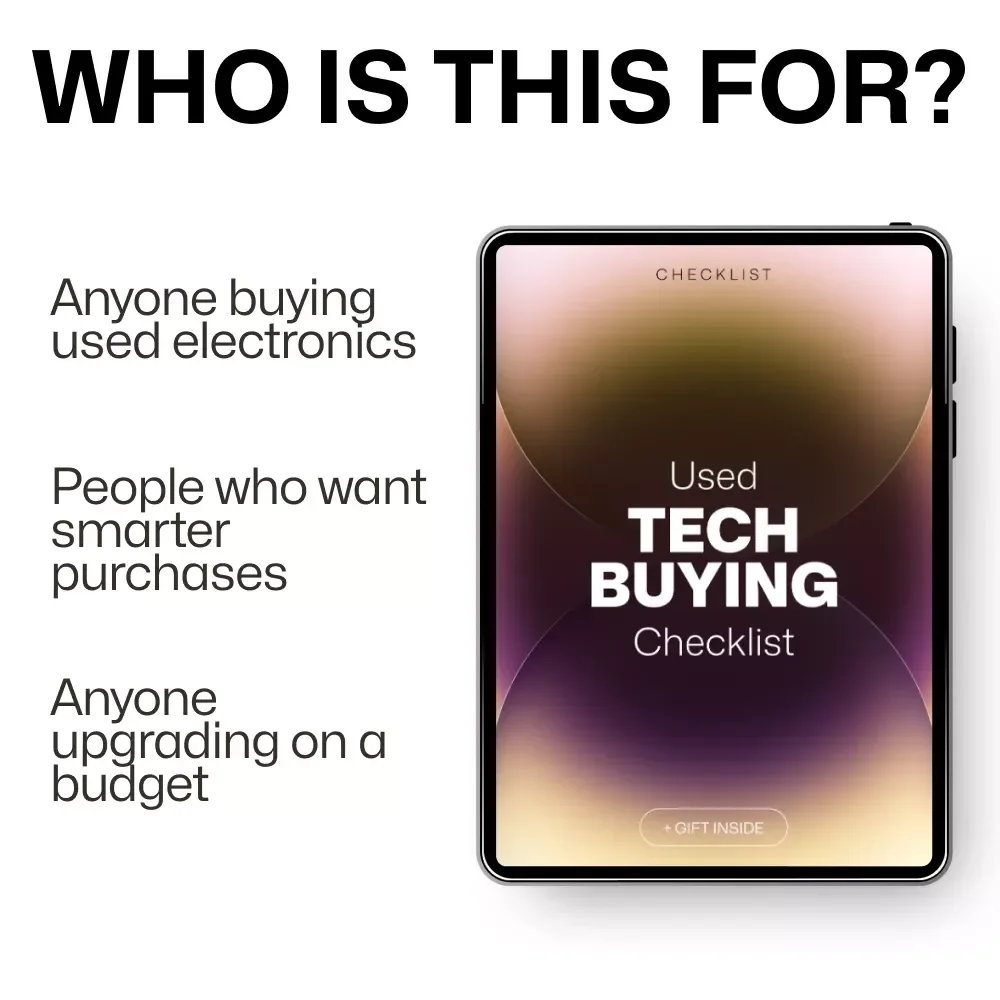 Used Tech Buying Checklist – Smart Second-Hand Tech Purchase Guide | used tech buying checklist