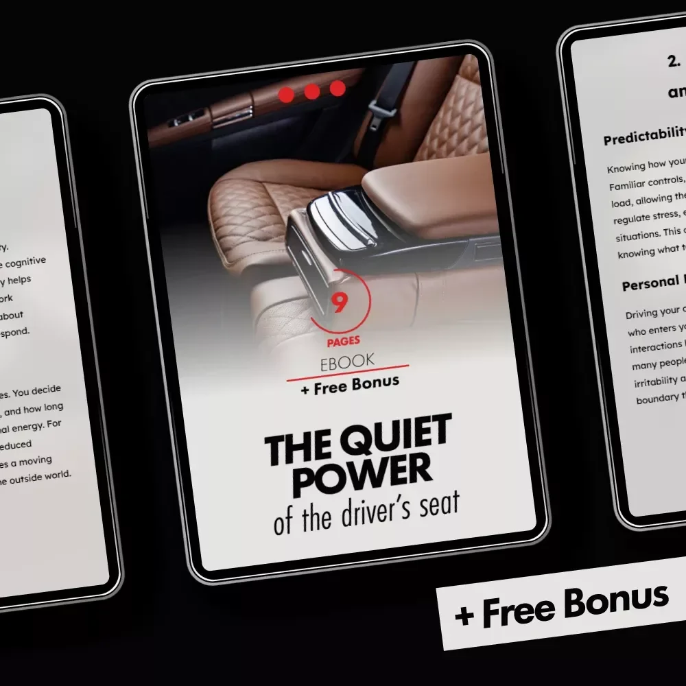 The Quiet Power of the Driver’s Seat – Ebook on Emotional Independence, Confidence, and the Emotional Benefits of Driving Your Own Car