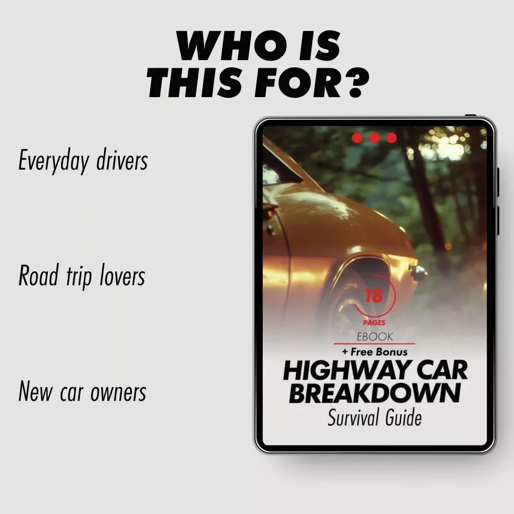 Highway Car Breakdown Survival Guide | Ebook Emergency Roadside Checklist | What to Do If Your Car Breaks Down on the Highway