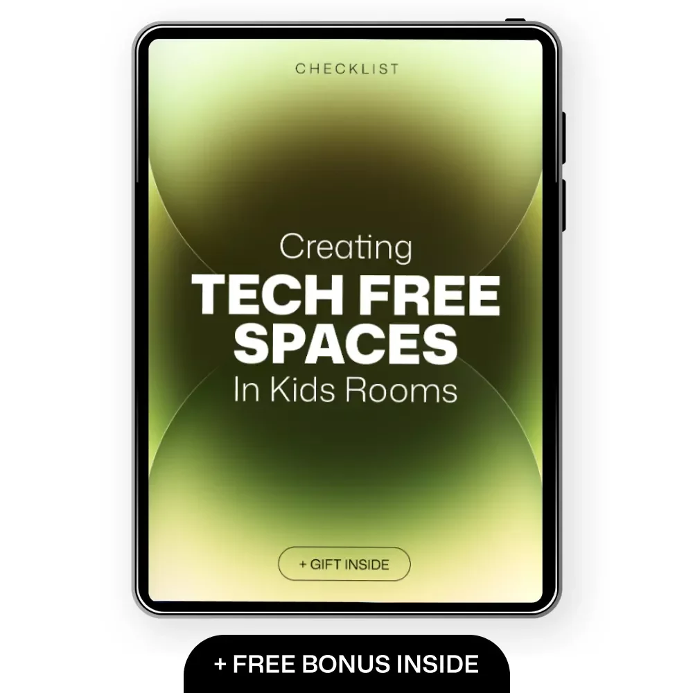 Creating Tech Free Spaces in Kids Rooms | Printable Checklist for Tech Free Zones for Kids Rooms, Screen-Free Bedroom Guide for Parents