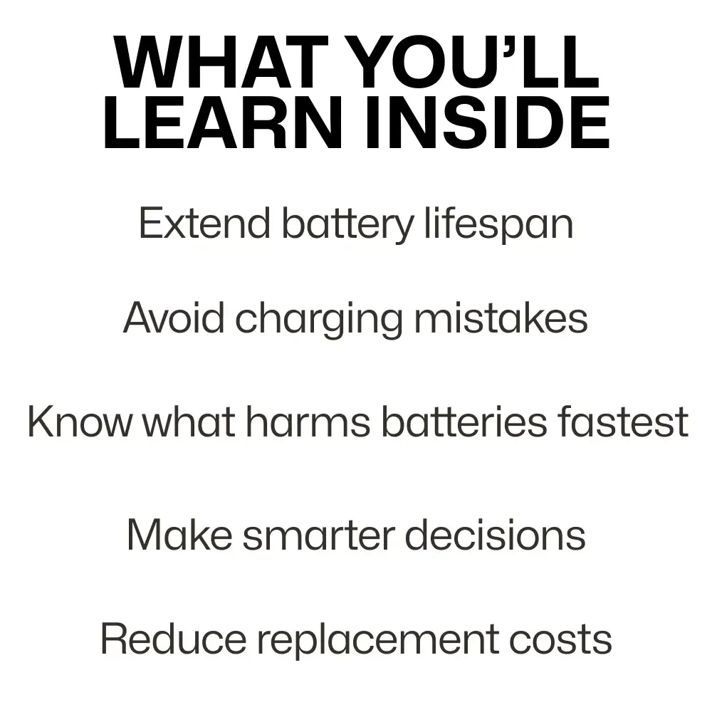 The Secret Life of Your Battery | Battery Health Guide, Charging Myths Explained, Smartphone Battery Care eBook, Digital Download