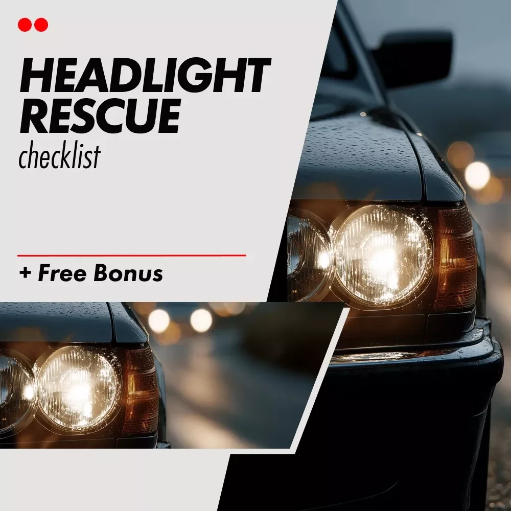 Your Step-by-Step Headlight Rescue Checklist – Easy DIY Guide for How to Clean Cloudy Headlights at Home